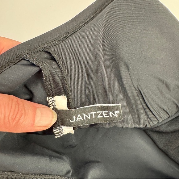 Jantzen Women's Black One Piece Bathing Suit Swimsuit - Picture 4 of 12